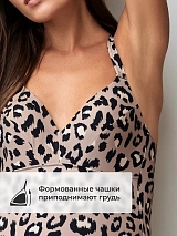  бежевый/черный/леопард